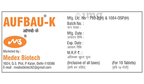 Aufbau-K Tablet DT image Aufbau-K Tablet DT image