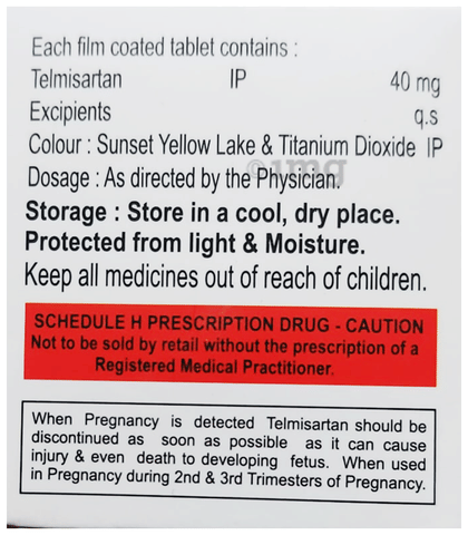 Telmigold 40 Tablet image Telmigold 40 Tablet image