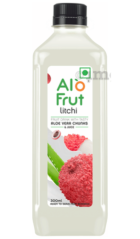 Alo Frut Litchi Aloevera Chunks Juice: Buy bottle of ml