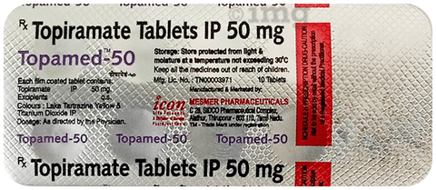 Topamed 50mg Tablet image Topamed 50mg Tablet image