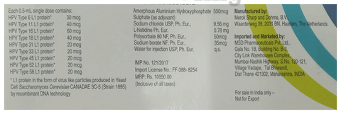 Gardasil 9 Injection