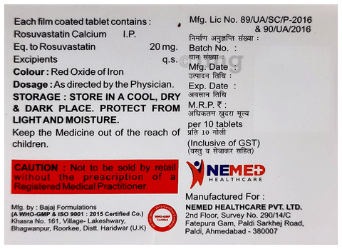 Rosumed 20 Tablet image