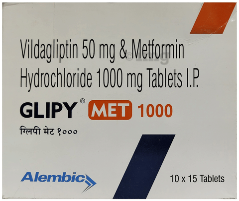 Glipy Met 1000 Tablet image Glipy Met 1000 Tablet image