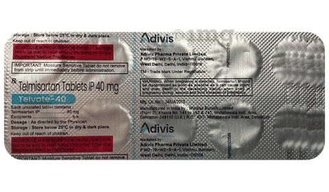 Telvate 40 Tablet image Telvate 40 Tablet image