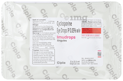 Imudrops Singules (0.5ml each) image