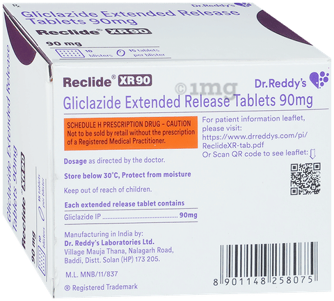 Reclide XR 90 Tablet image