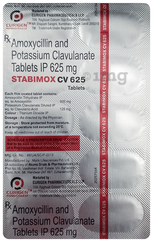 Stabimox CV 625 Tablet image