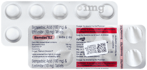 Bemdac EZ 180mg/10mg Tablet image Bemdac EZ 180mg/10mg Tablet image