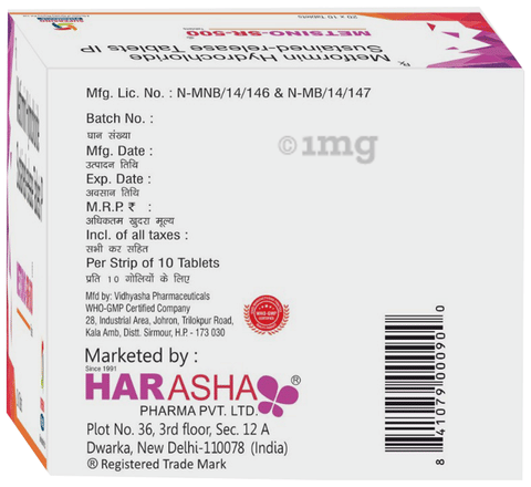 Metsino-SR 500 Tablets image