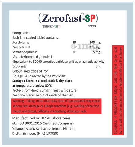 Zerofast-SP Tablet image