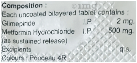 Efoglim M 2mg/500mg Tablet image Efoglim M 2mg/500mg Tablet image