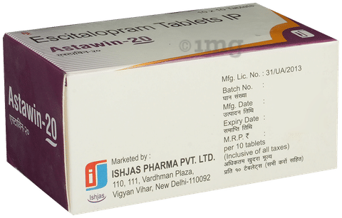 Astawin 20mg Tablet image