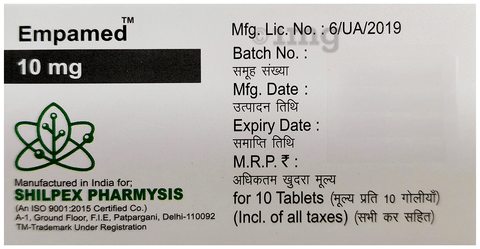 Empamed 10mg Tablet image Empamed 10mg Tablet image