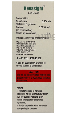 Nevasight Eye Drop image