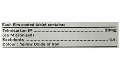 Telbid 20 Tablet image