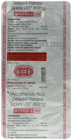 Myotec S 360mg Tablet