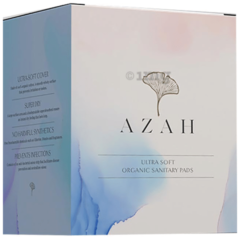 Azah Ultra Soft Organic Sanitary Pads(20 Regular + 20 XL)