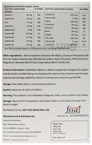 Ascovita Multidiata Tablet 2