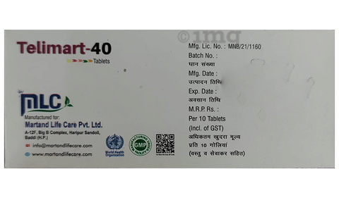 Telimart 40 Tablet image