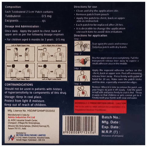 Tulomax 0.5 Transdermal Patch image