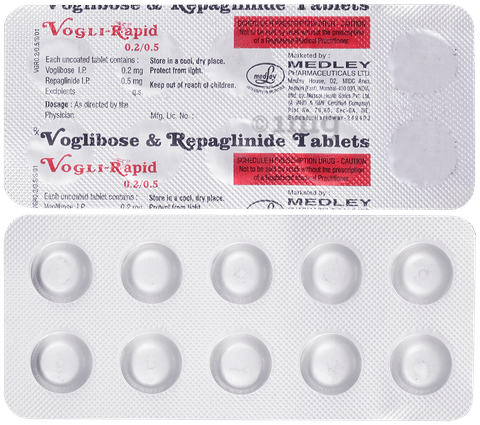 Vogli Rapid 0.5mg/0.2mg Tablet