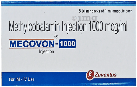 Mecovon 1000mcg Injection image