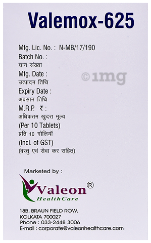 Valemox 625 Tablet image Valemox 625 Tablet image