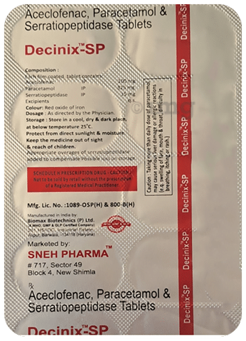 Decinix-SP Tablet