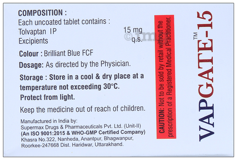 Vapgate 15 Tablet image Vapgate 15 Tablet image