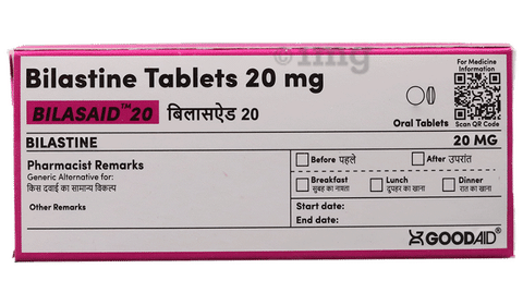 Bilasaid 20 Tablet image Bilasaid 20 Tablet image