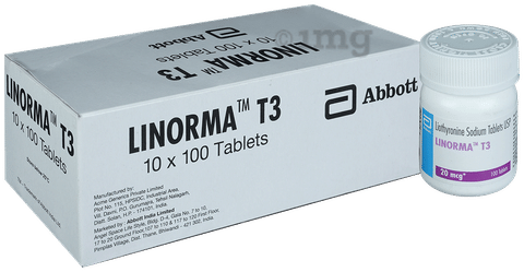 Linorma T3 20mcg Tablet image Linorma T3 20mcg Tablet image