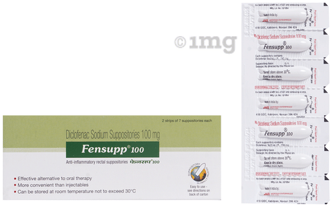 Fensupp 100 Suppository (7 Each) image Fensupp 100 Suppository (7 Each) image