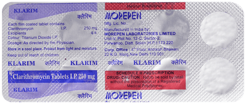 Klarim 250mg Tablet image