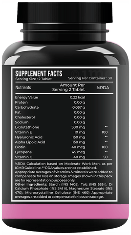 Nutrasium 8 in 1 L-Glutathione 600 mg: Buy bottle of 30.0 tablets at best  price in India
