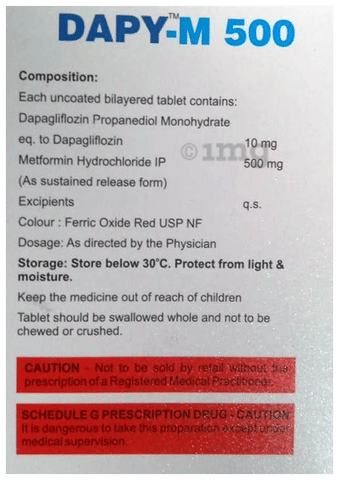 Dapy-M 500 Tablet SR image