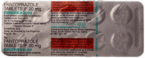 Oropraz 20mg Tablet image