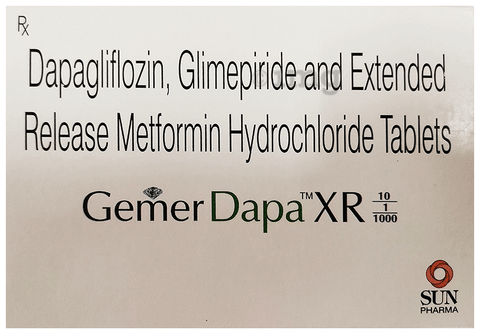 Gemer Dapa XR 10/1/1000 Tablet