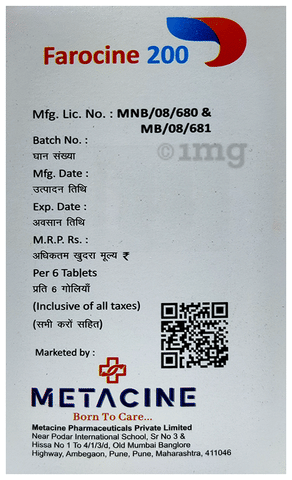 Farocine 200 Tablet image