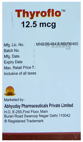Thyroflo 12.5mcg Tablet image Thyroflo 12.5mcg Tablet image