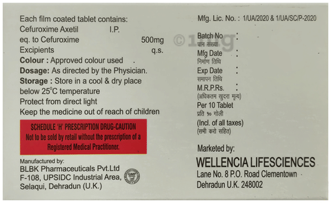 Popucef 500mg Tablet image