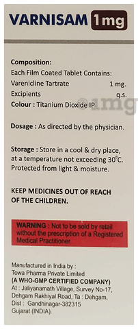 Varnisam 1mg Tablet