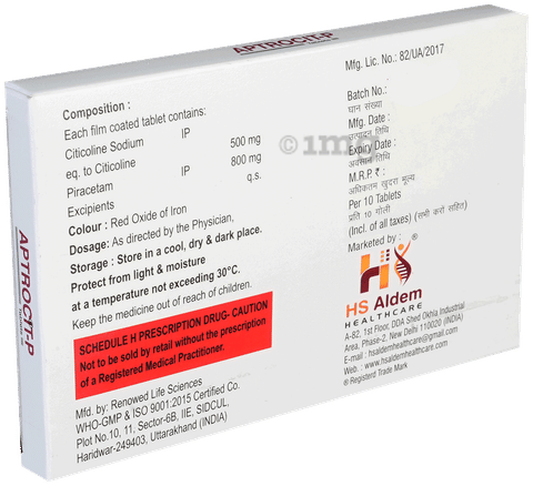 Aptrocit P 500mg/800mg Tablet image