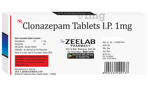 Clonatrix 1mg Tablet image