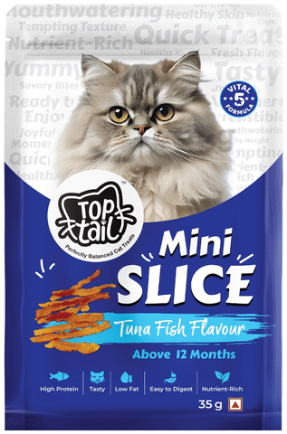 Top Tail +12 Month Perfectly Balanced Cat Treats Mini Slice Tuna