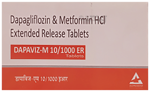 Dapaviz-M 10/1000 ER Tablet