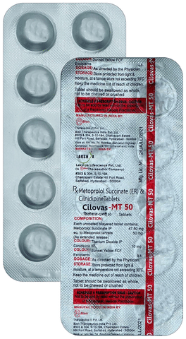 Cilovas MT 10mg/50mg Tablet image Cilovas MT 10mg/50mg Tablet image