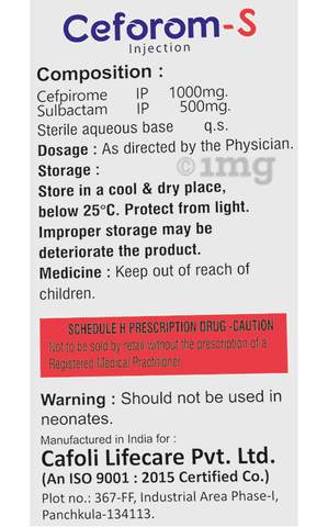 Ceforom-S Injection image