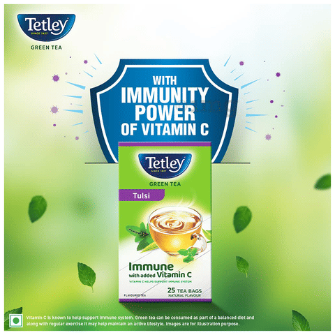 Tetley Green Tea Immune with added Vitamin C Tea Bag Each
