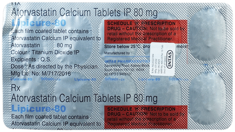 Lipicure 80 Tablet image