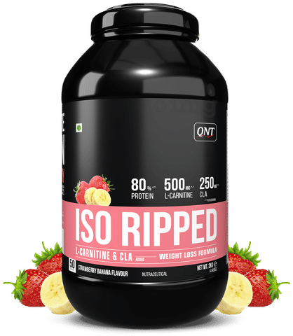 QNT ISO Ripped L-Carnitine & CLA Powder Strawberry Banana: Buy jar of 2.0  kg Powder at best price in India